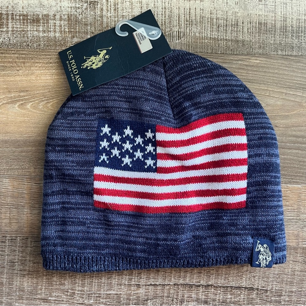 U.S. Polo Assn. American Flag Beanie
